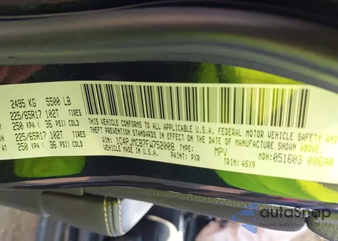 2015 Jeep Cherokee Latitude from USA, damaged, VIN 1C4PJMCB7FW752008